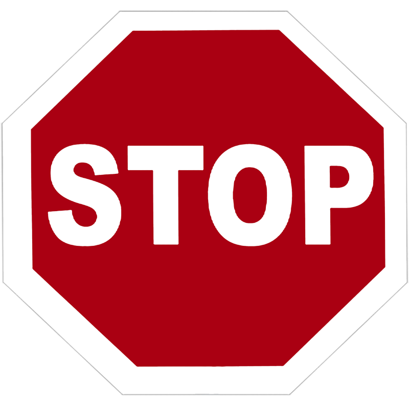 Foto eines Stopschilds