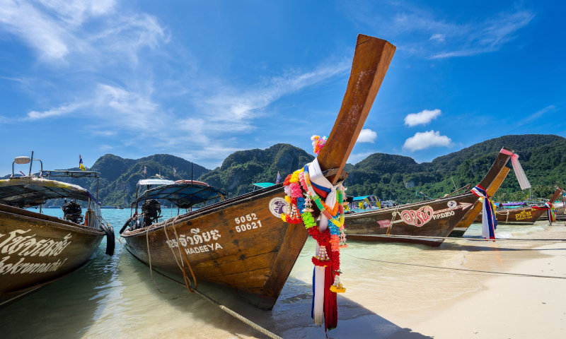 Thailand Koh Phi Phi Long-tail Boat